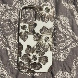iPhone 13 ProMax Kate Spade Floral Black and White Phone Case